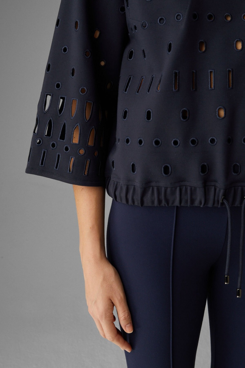 BOGNER Raya Sweatshirt Navy Blau | CYLHX-1839
