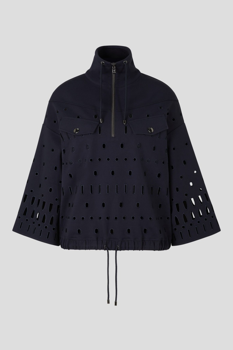 BOGNER Raya Sweatshirt Navy Blau | CYLHX-1839