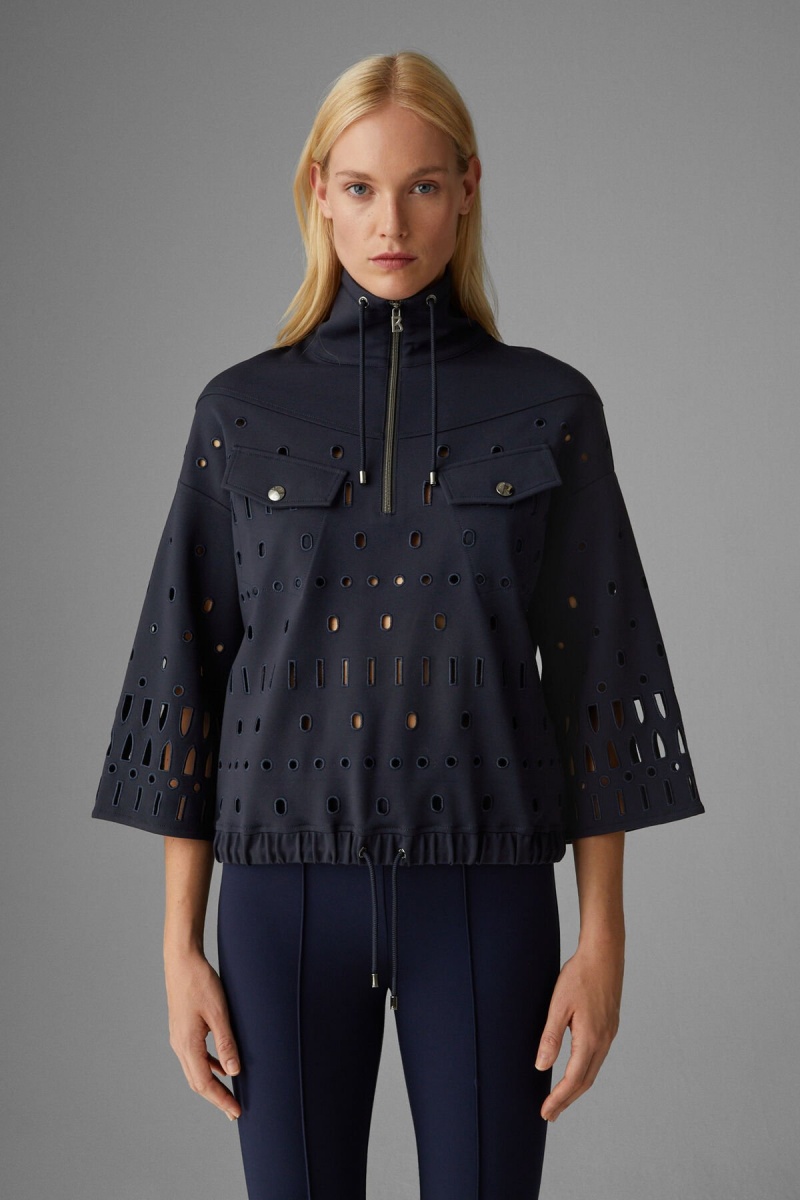 BOGNER Raya Sweatshirt Navy Blau | CYLHX-1839