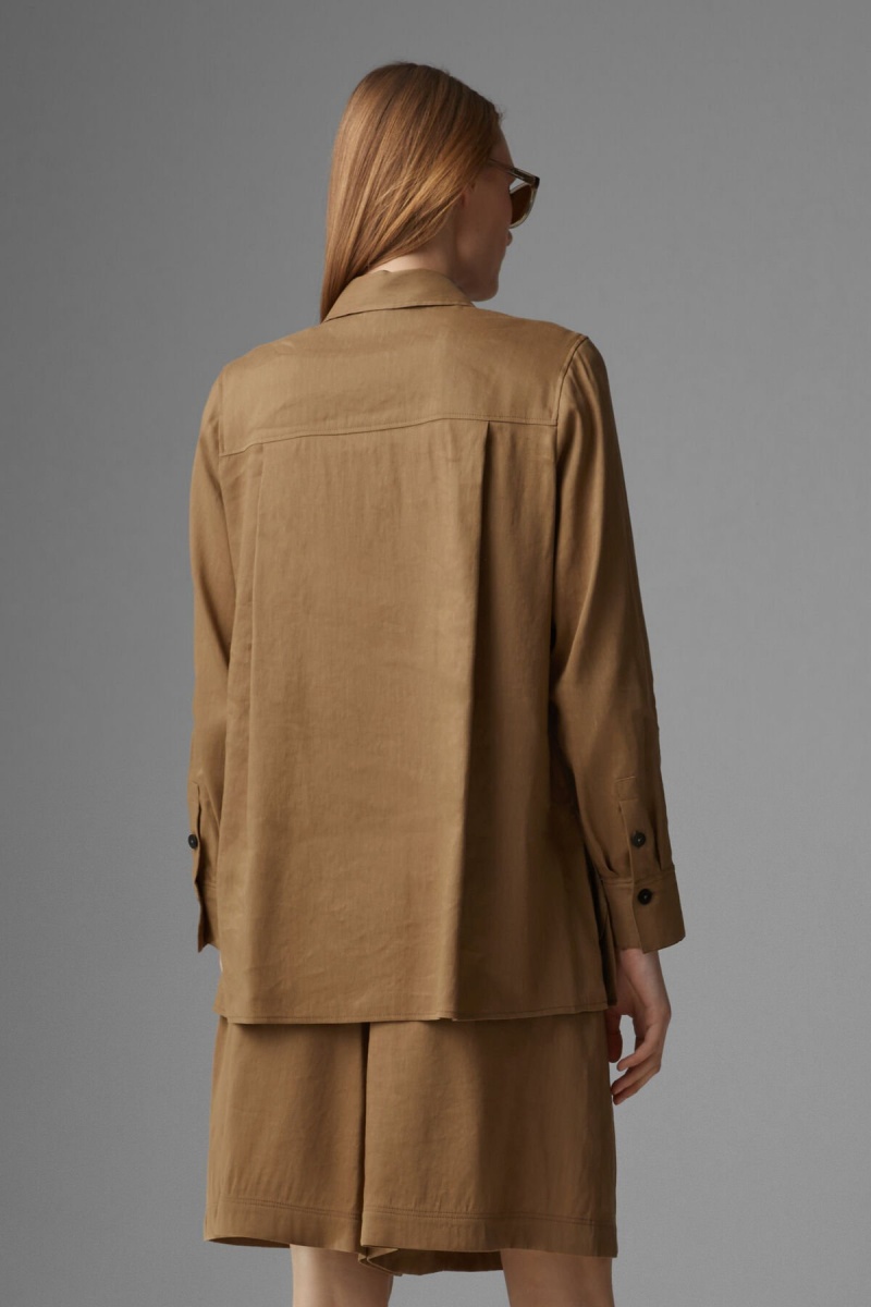 BOGNER Ria Shirt Blouse Camel | OXPSJ-2963