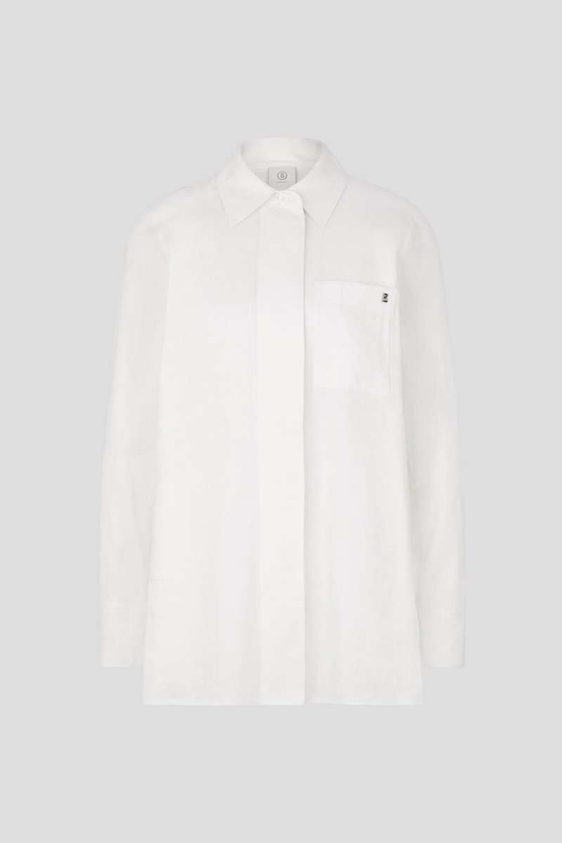 BOGNER Ria Shirt Blouse Weiß | PRIGU-1083