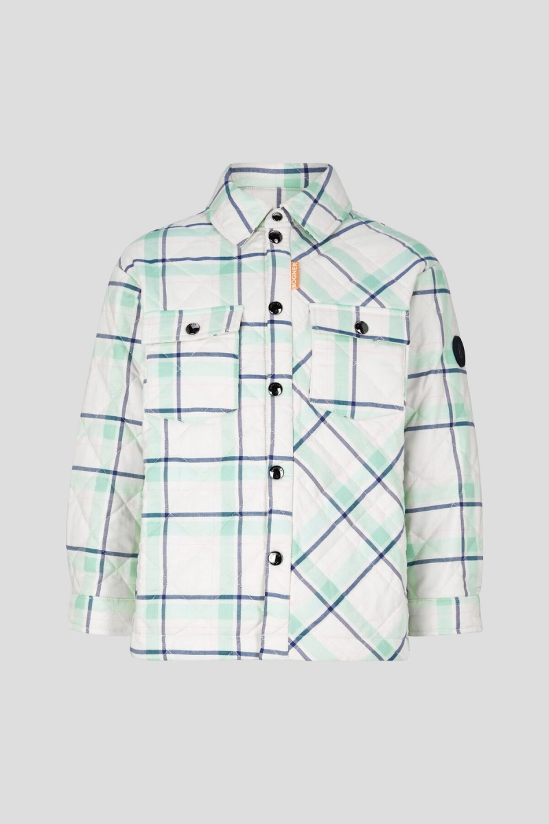 BOGNER Rio Kids Shirt Jacket Grün Blau | MVOUF-7851