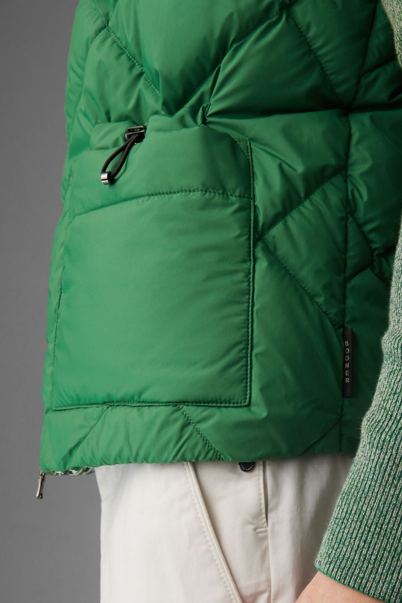 BOGNER Rocco Down Waistcoat Grün | VOCKP-0694