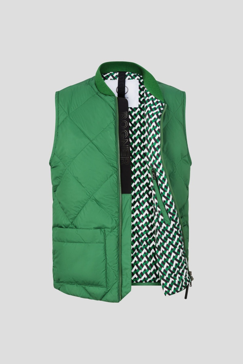 BOGNER Rocco Down Waistcoat Grün | VOCKP-0694