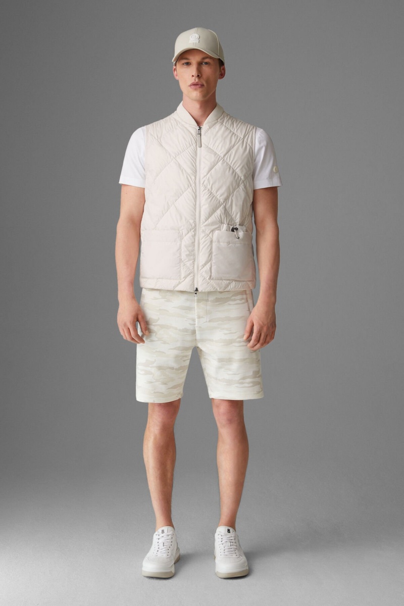 BOGNER Rocco Down Waistcoat Off-white | SYHXN-3569