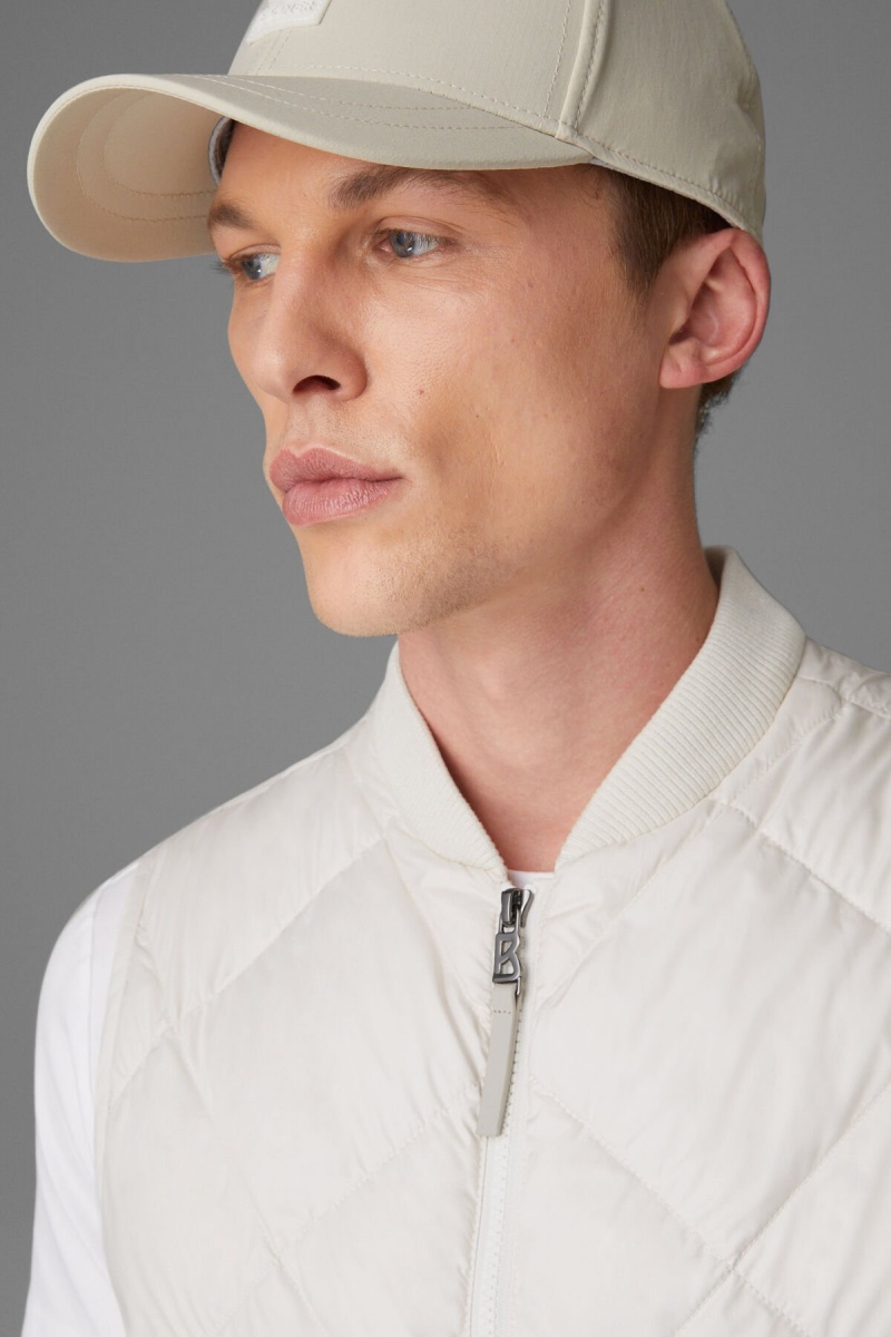 BOGNER Rocco Down Waistcoat Off-white | SYHXN-3569
