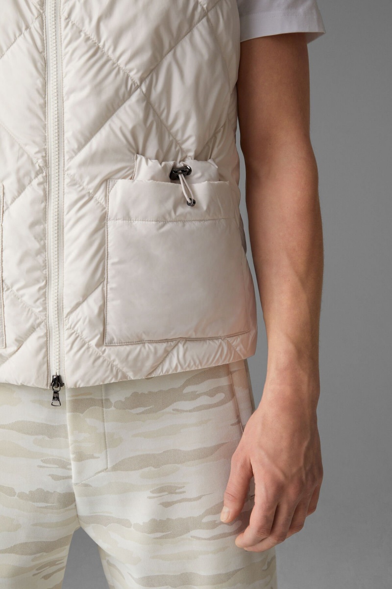 BOGNER Rocco Down Waistcoat Off-white | SYHXN-3569