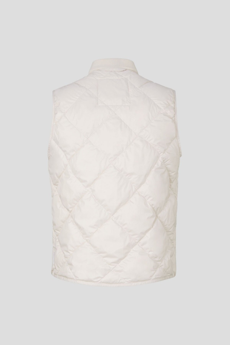 BOGNER Rocco Down Waistcoat Off-white | SYHXN-3569