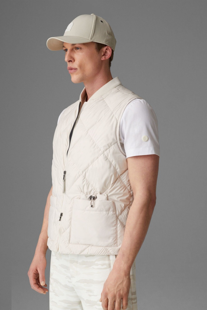 BOGNER Rocco Down Waistcoat Off-white | SYHXN-3569