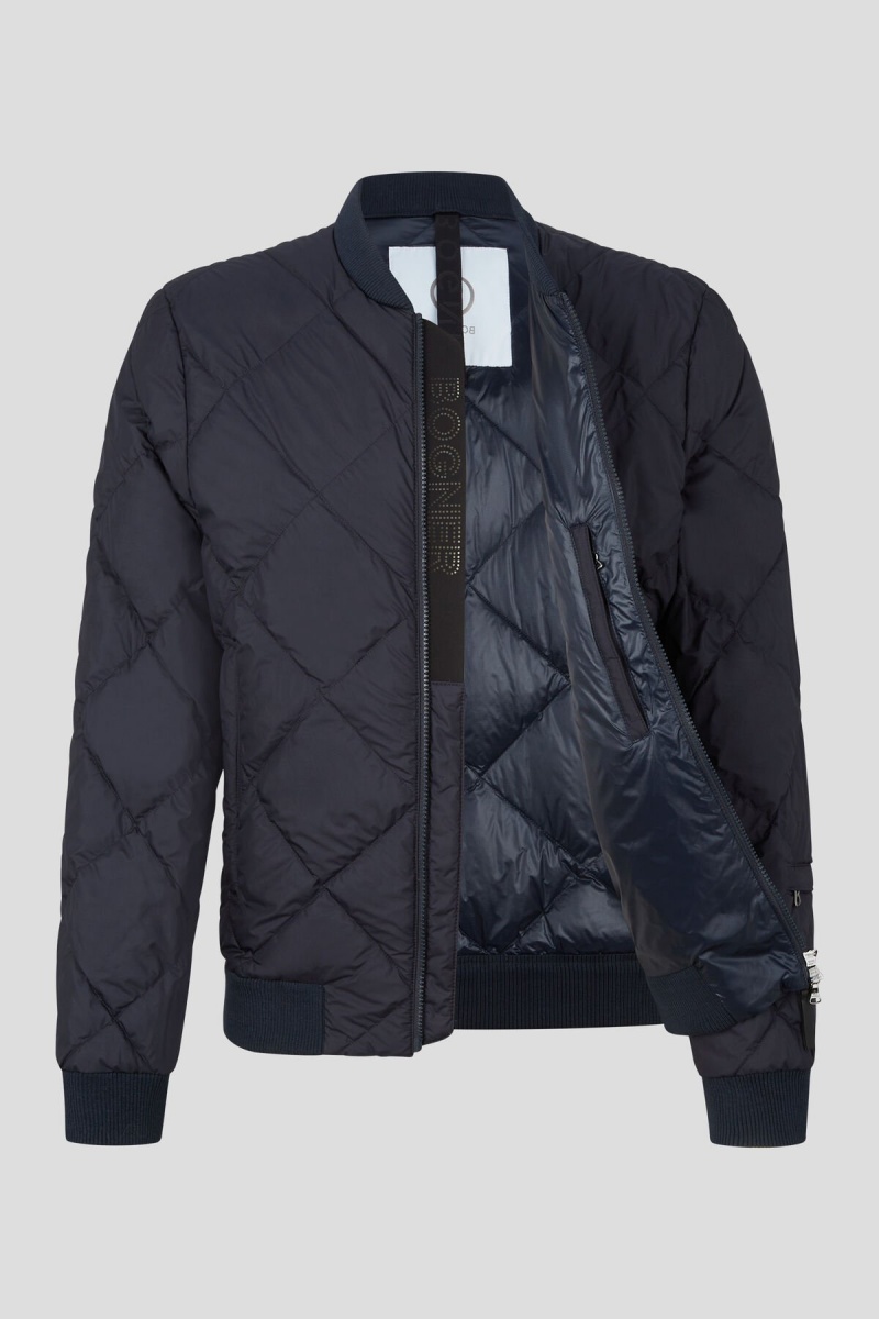 BOGNER Ronald Down Jacket Navy Blau | XYKLB-0971