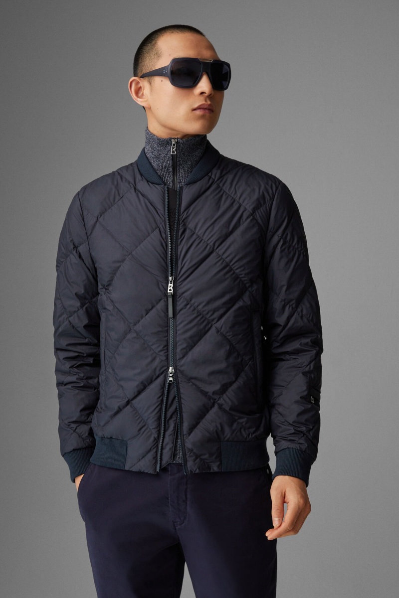 BOGNER Ronald Down Jacket Navy Blau | XYKLB-0971