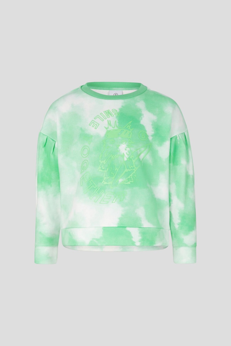 BOGNER Rory Kids Sweatshirt Grün Weiß | HXVGO-6904
