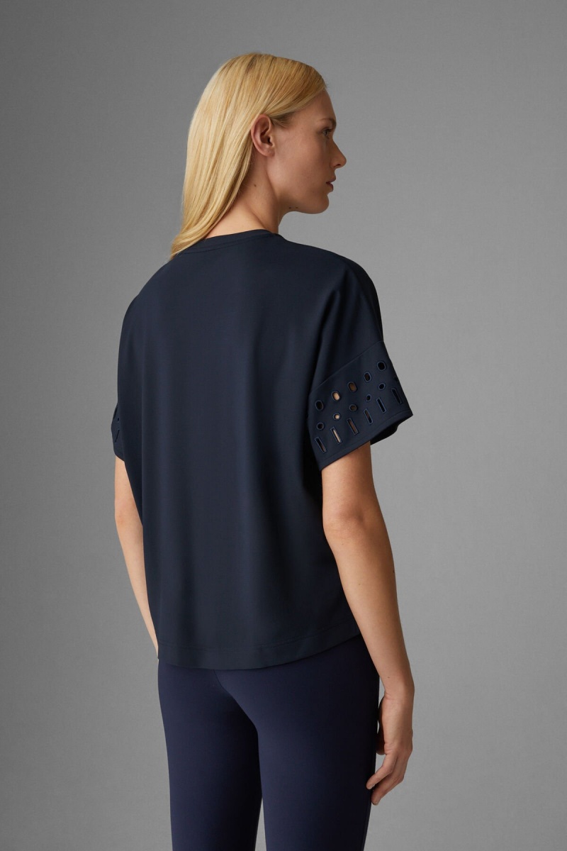 BOGNER Runa T-shirt Navy Blau | FWLSQ-6183