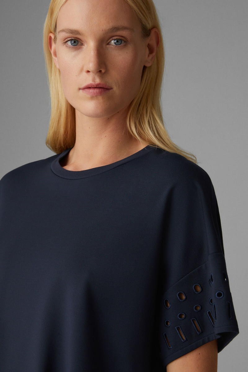 BOGNER Runa T-shirt Navy Blau | FWLSQ-6183