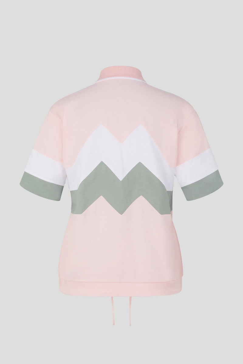 BOGNER Sport Anabel Polo Shirt Rosa Weiß | KUJXE-3892