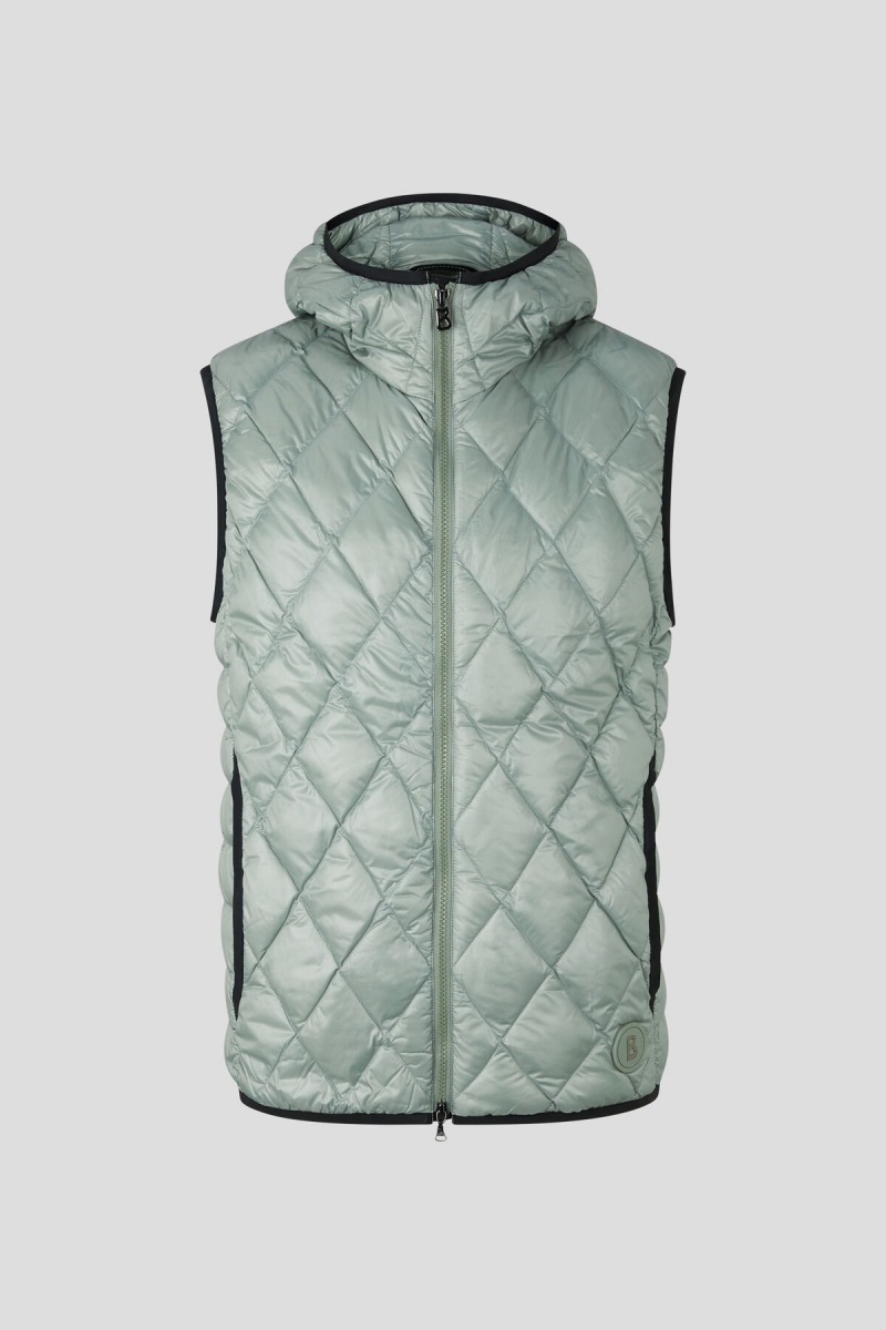 BOGNER Sport Ares Laufschuhe Down Waistcoat Grün | RWNSQ-0942