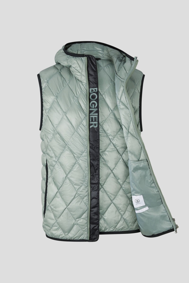 BOGNER Sport Ares Laufschuhe Down Waistcoat Grün | RWNSQ-0942