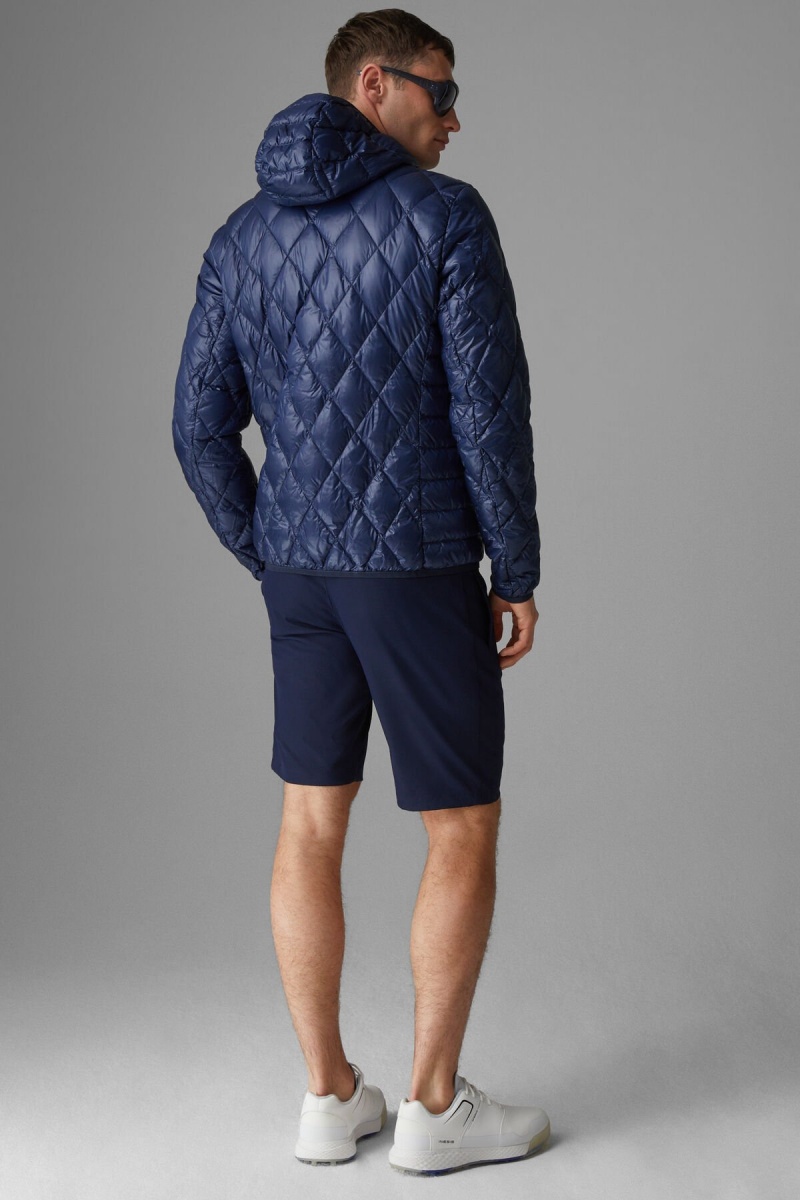 BOGNER Sport Areso Laufschuhe Down Jacket Dunkelblau | KMUQN-5209