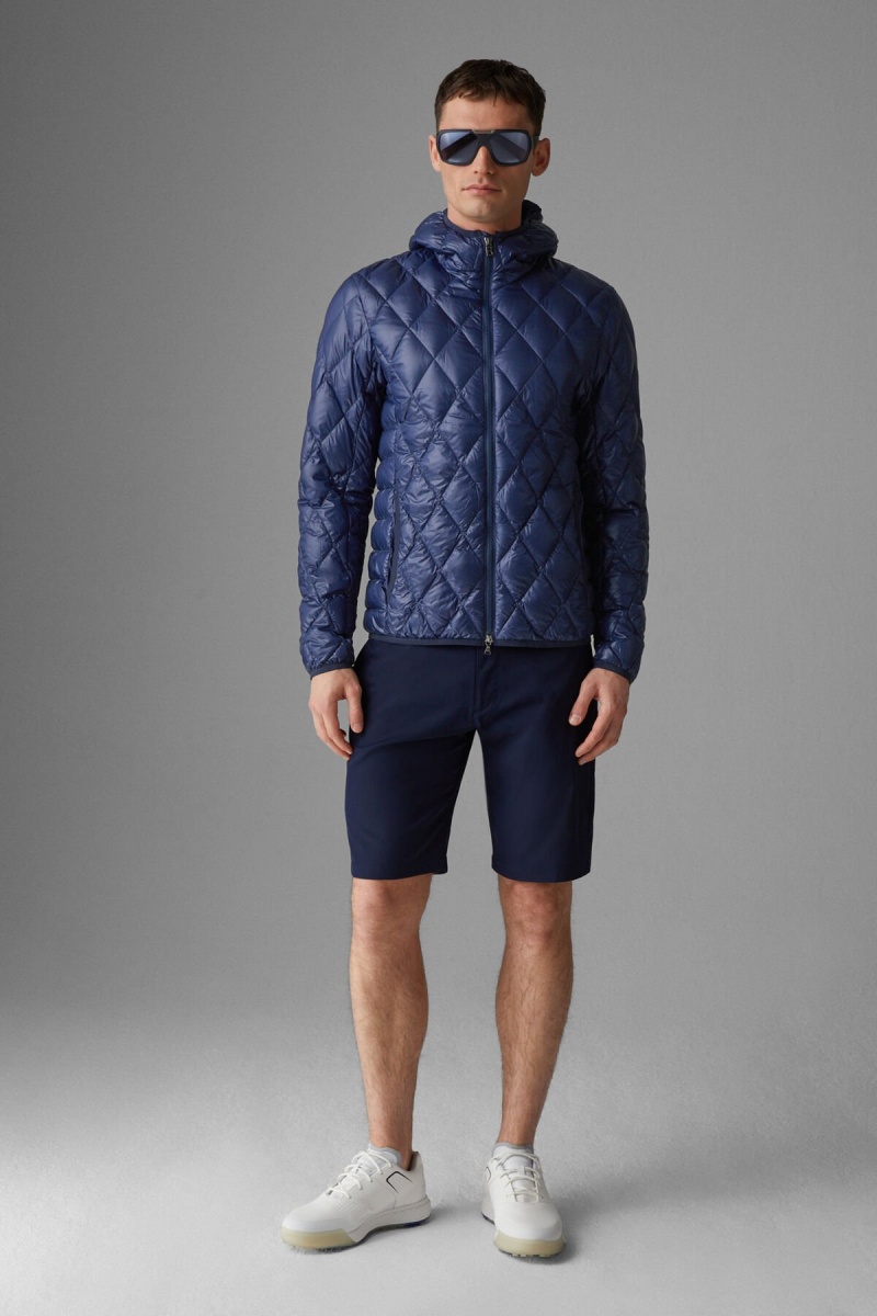 BOGNER Sport Areso Laufschuhe Down Jacket Dunkelblau | KMUQN-5209
