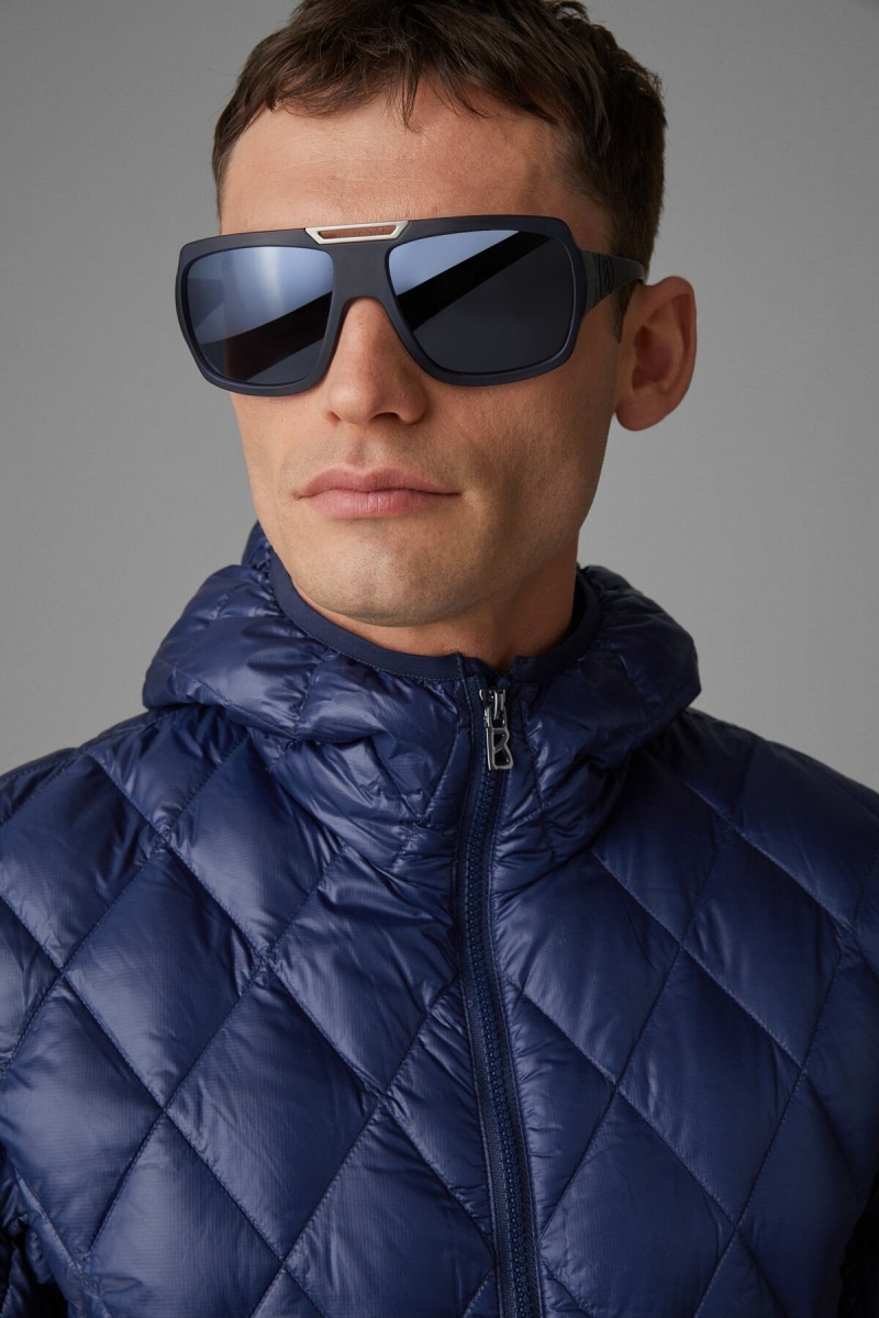 BOGNER Sport Areso Laufschuhe Down Jacket Dunkelblau | KMUQN-5209