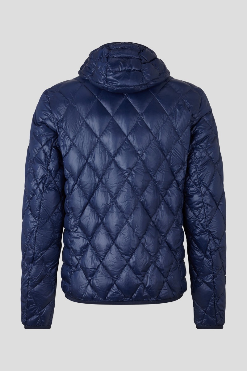 BOGNER Sport Areso Laufschuhe Down Jacket Dunkelblau | KMUQN-5209