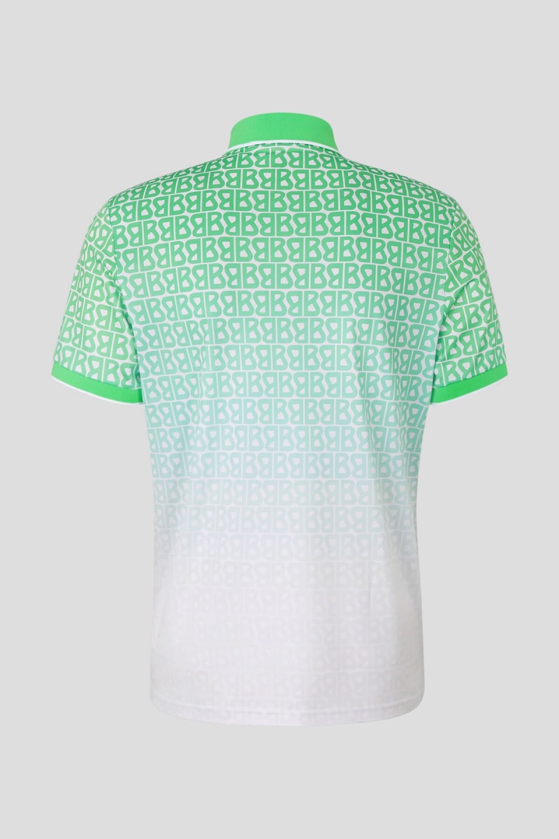 BOGNER Sport Arno Functional Polo Shirt Grün Weiß | CRHFK-6594