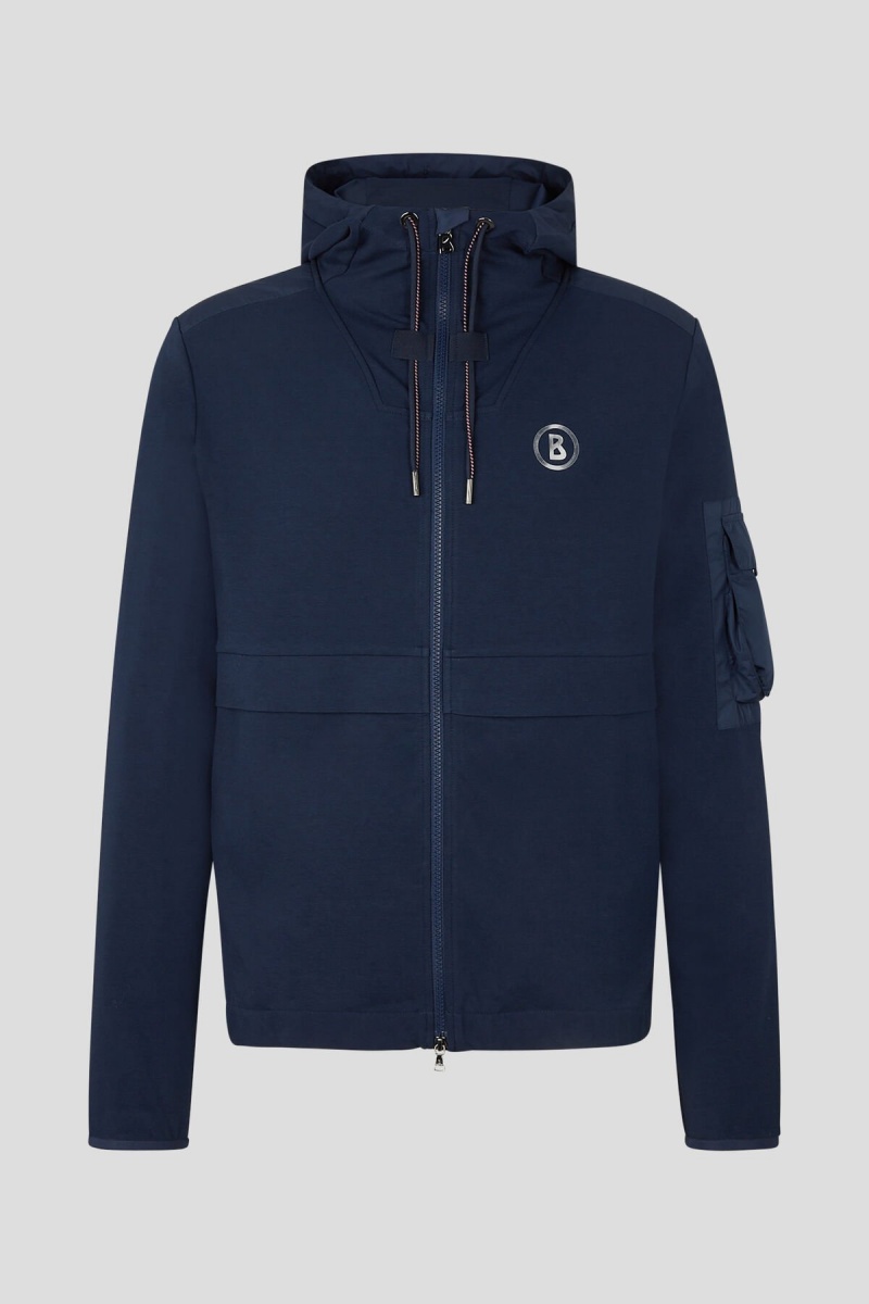 BOGNER Sport Brix Sweatshirt Jacket Dunkelblau | FPVEO-1536
