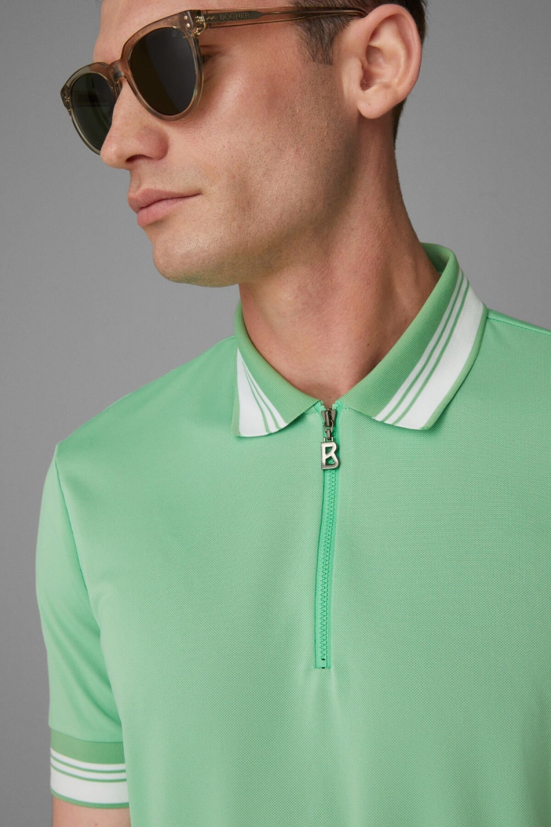 BOGNER Sport Bruno Functional Polo Shirt Grün | CISXT-4629