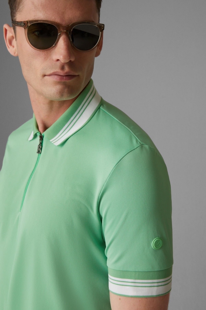 BOGNER Sport Bruno Functional Polo Shirt Grün | CISXT-4629