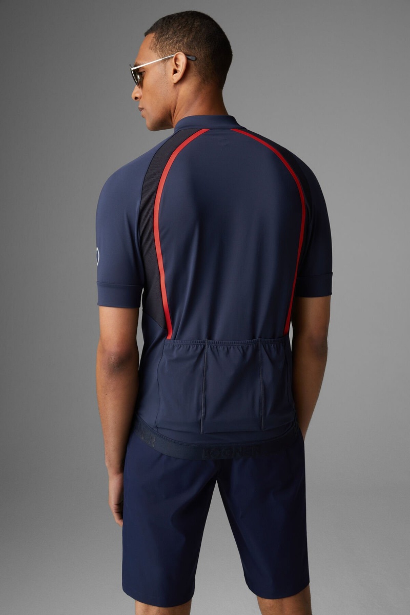 BOGNER Sport Clark Bike Shirt Dunkelblau | GZPFI-3890