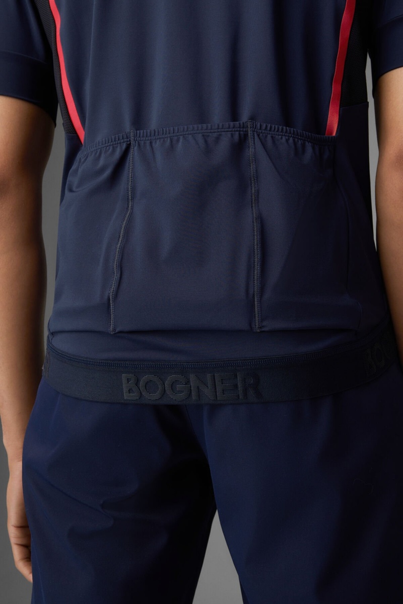 BOGNER Sport Clark Bike Shirt Dunkelblau | GZPFI-3890