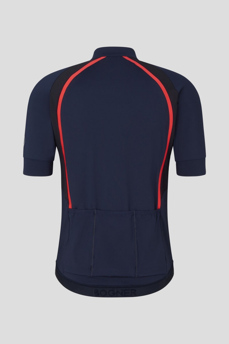 BOGNER Sport Clark Bike Shirt Dunkelblau | GZPFI-3890