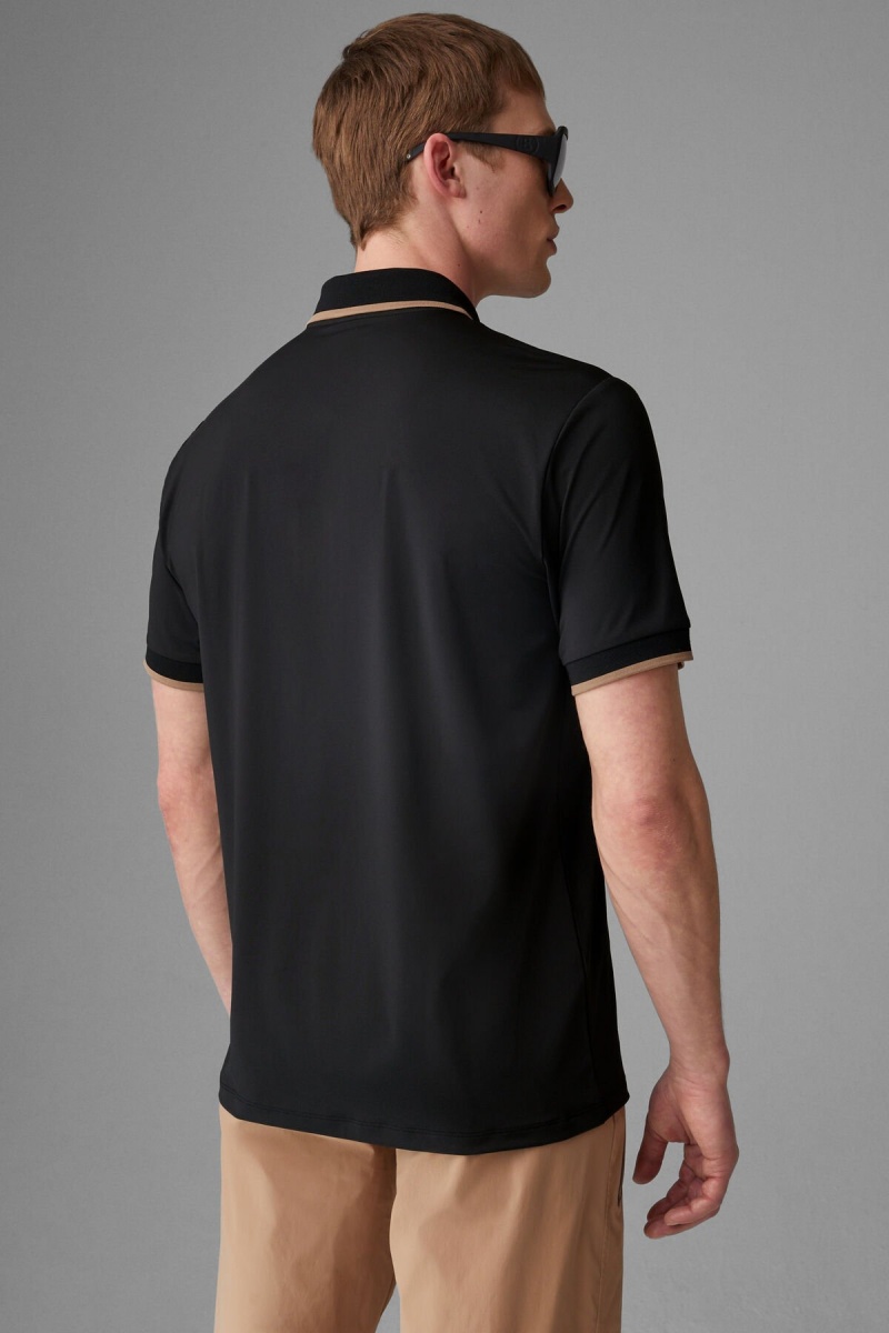BOGNER Sport Cody Functional Polo Shirt Schwarz | DOXME-2856