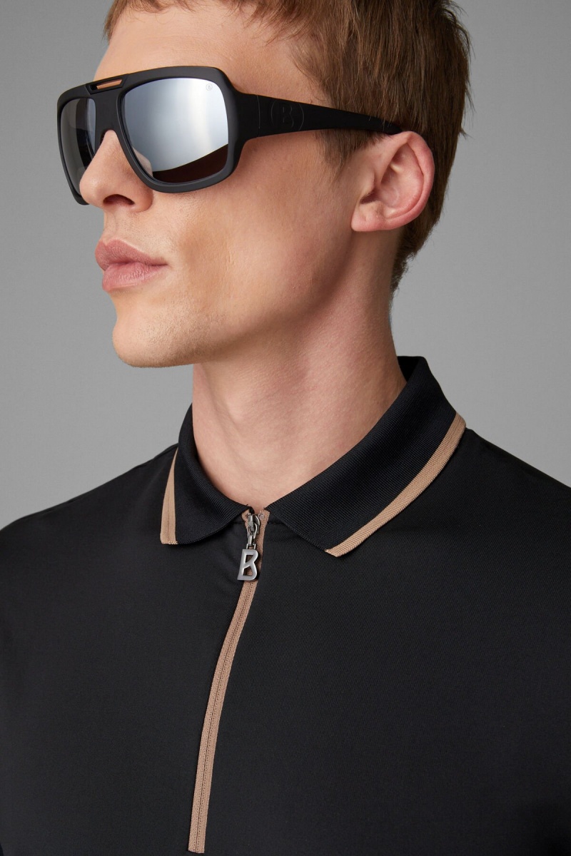 BOGNER Sport Cody Functional Polo Shirt Schwarz | DOXME-2856