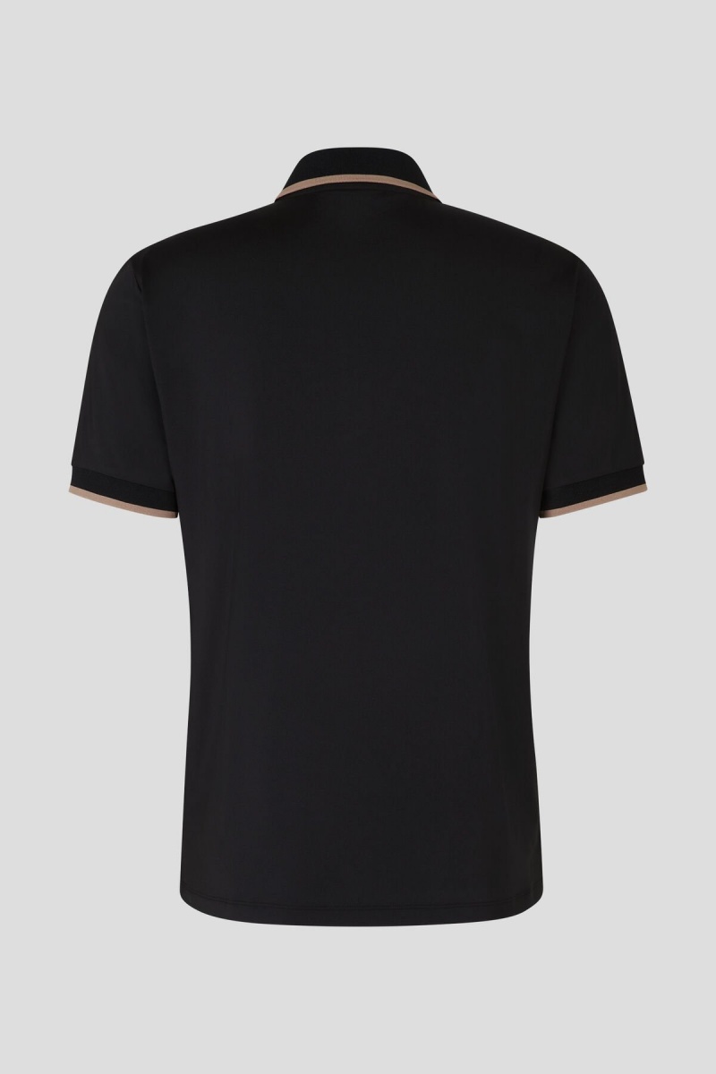 BOGNER Sport Cody Functional Polo Shirt Schwarz | DOXME-2856