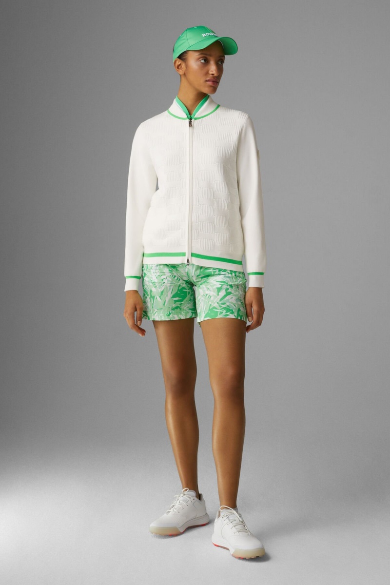 BOGNER Sport Elfi Knit Jacket Grün | GTLQA-0394