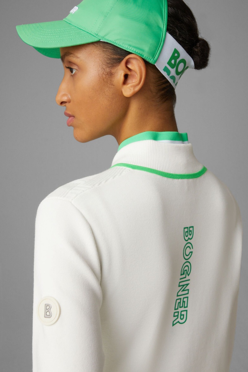 BOGNER Sport Elfi Knit Jacket Grün | GTLQA-0394