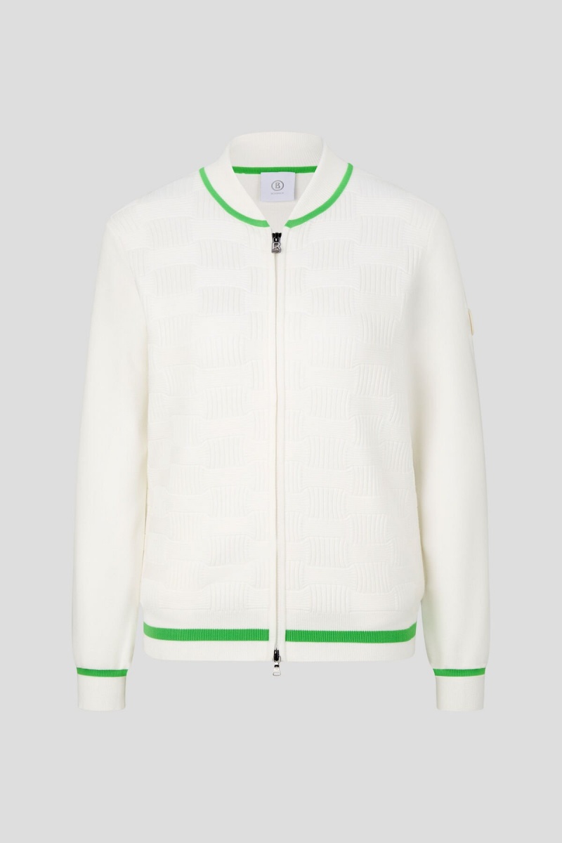 BOGNER Sport Elfi Knit Jacket Grün | GTLQA-0394