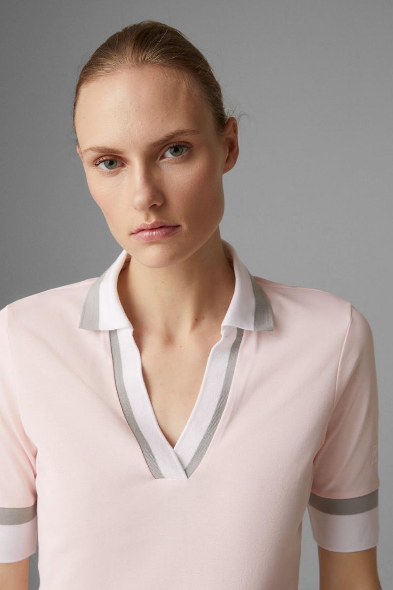 BOGNER Sport Elonie Functional Polo Shirt Rosa | AUOCE-0583