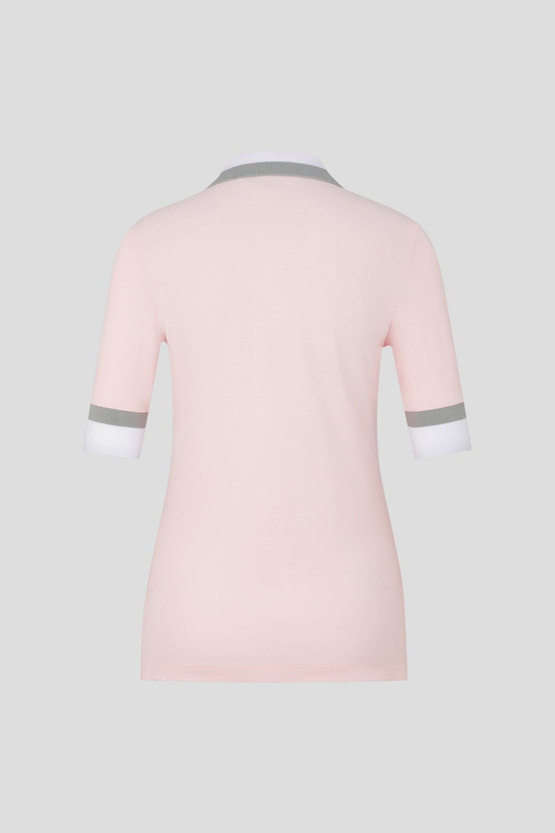BOGNER Sport Elonie Functional Polo Shirt Rosa | AUOCE-0583