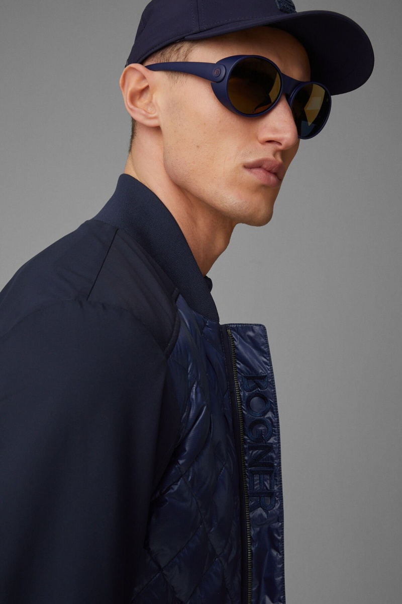 BOGNER Sport Jannis Hybrid Jacket Navy Blau | YDIOX-0746