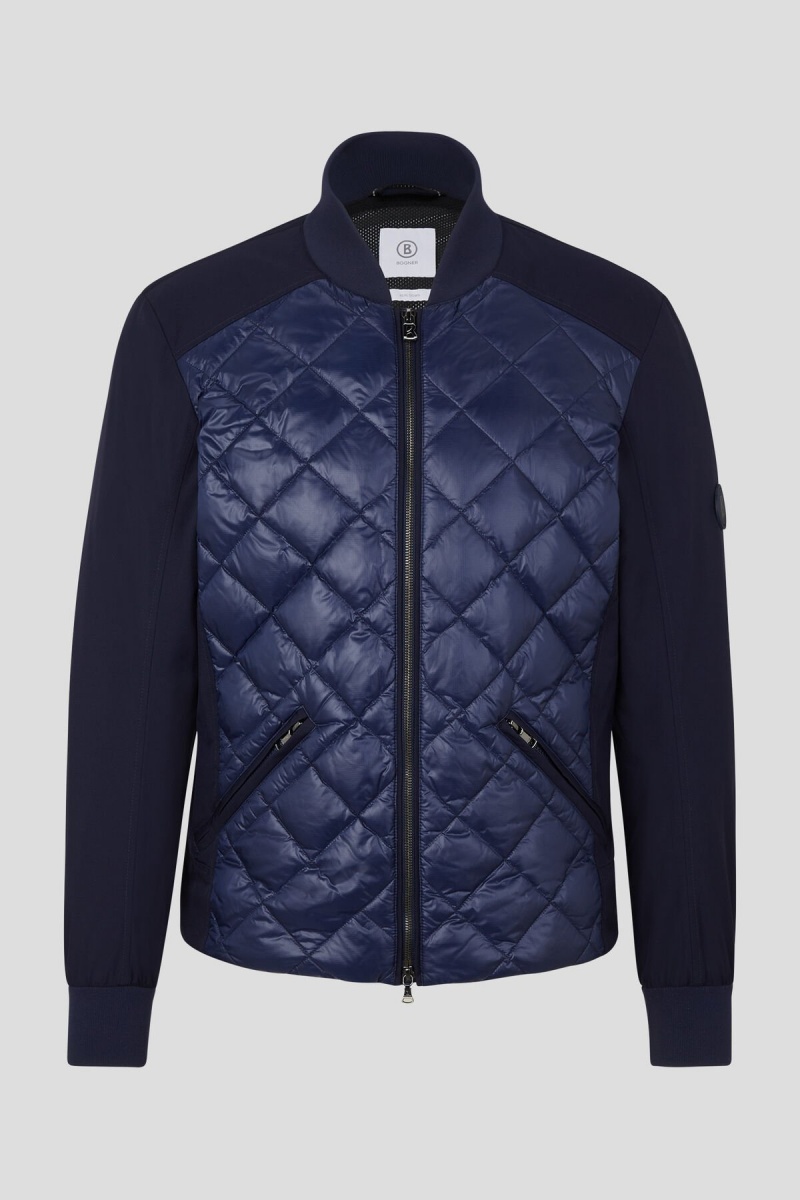 BOGNER Sport Jannis Hybrid Jacket Navy Blau | YDIOX-0746