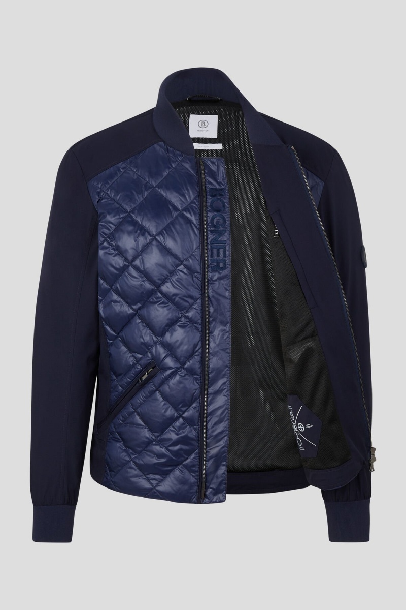 BOGNER Sport Jannis Hybrid Jacket Navy Blau | YDIOX-0746
