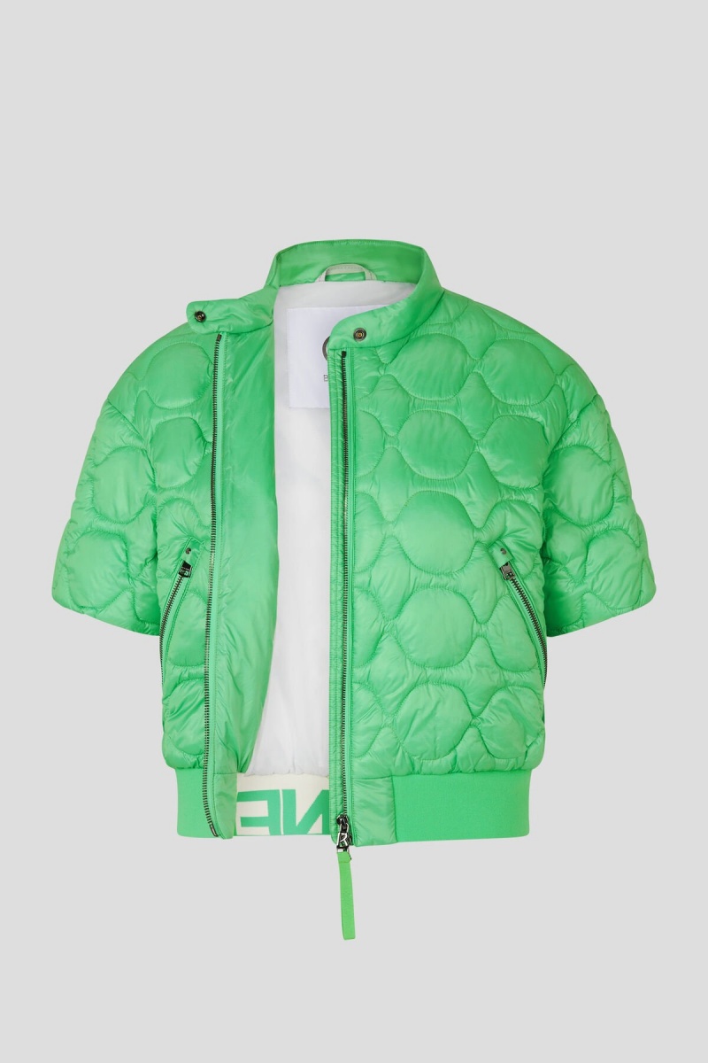 BOGNER Sport Laia Kurzes-sleeve Gesteppt Jacket Grün | HMUOS-9418