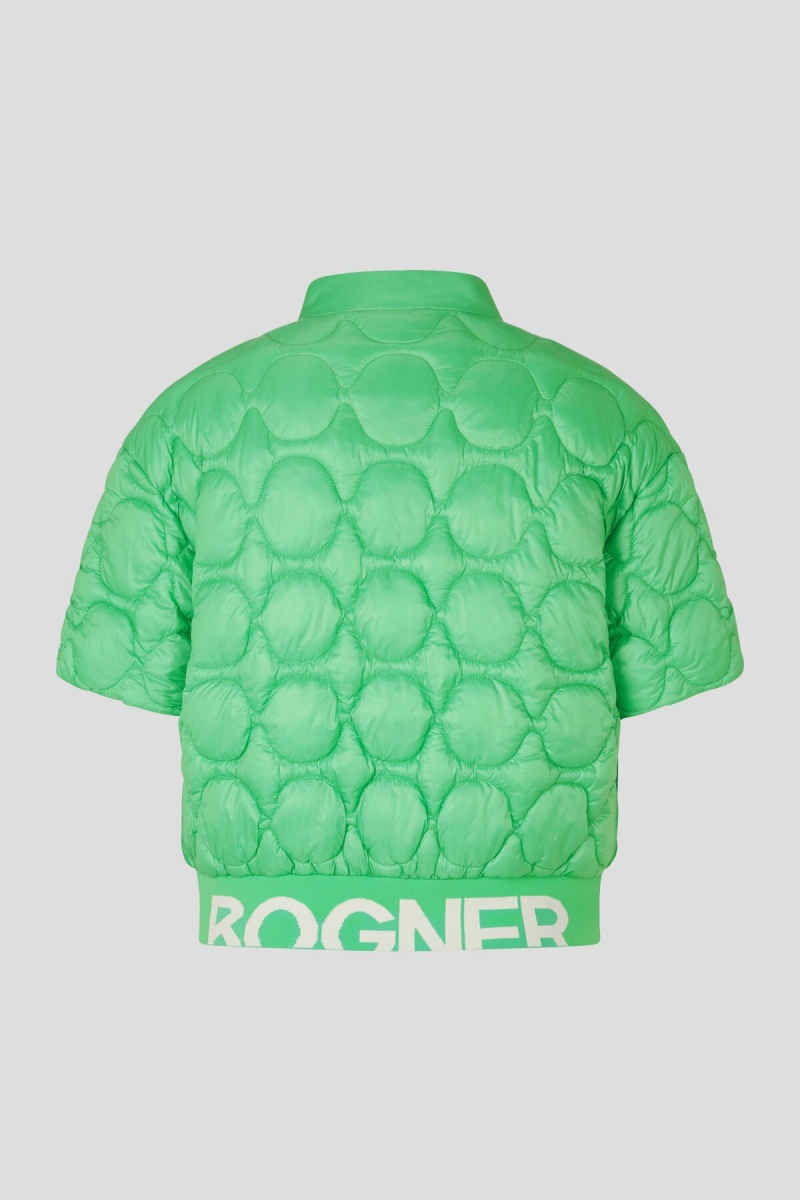 BOGNER Sport Laia Kurzes-sleeve Gesteppt Jacket Grün | HMUOS-9418