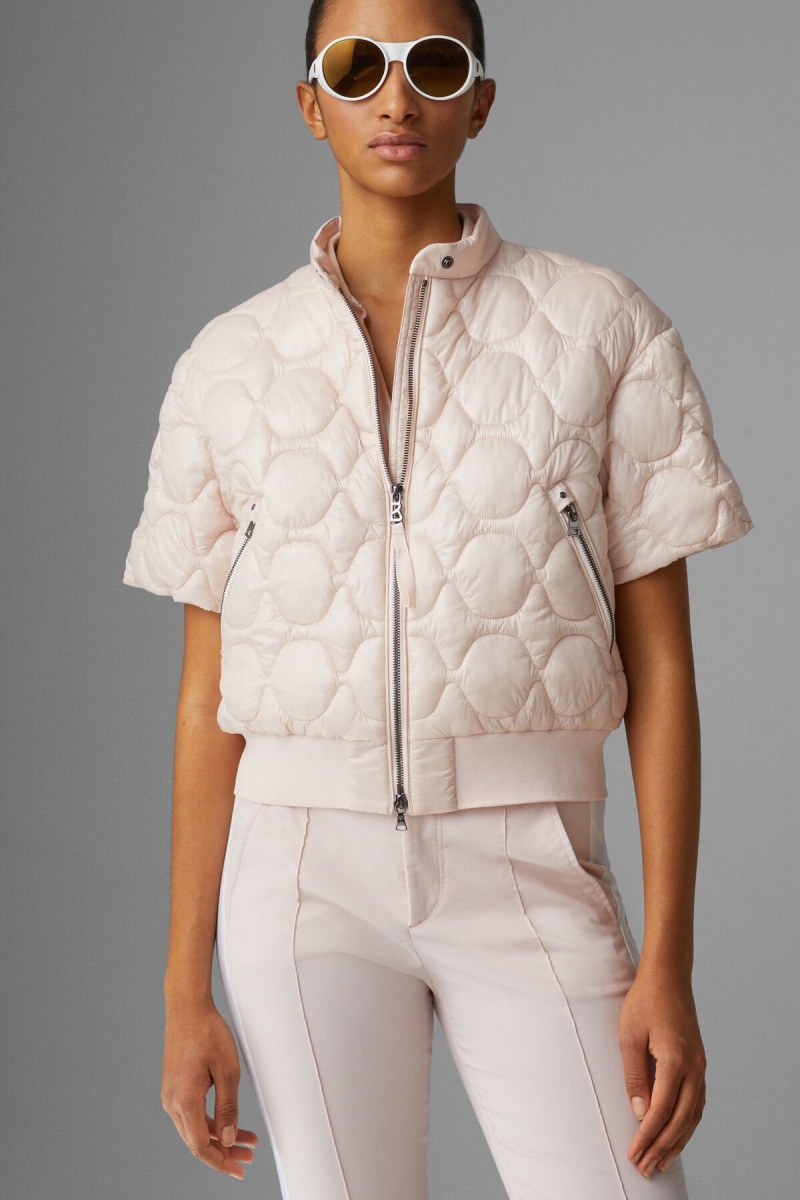 BOGNER Sport Laia Kurzes-sleeve Gesteppt Jacket Rosa | EDLBW-5286
