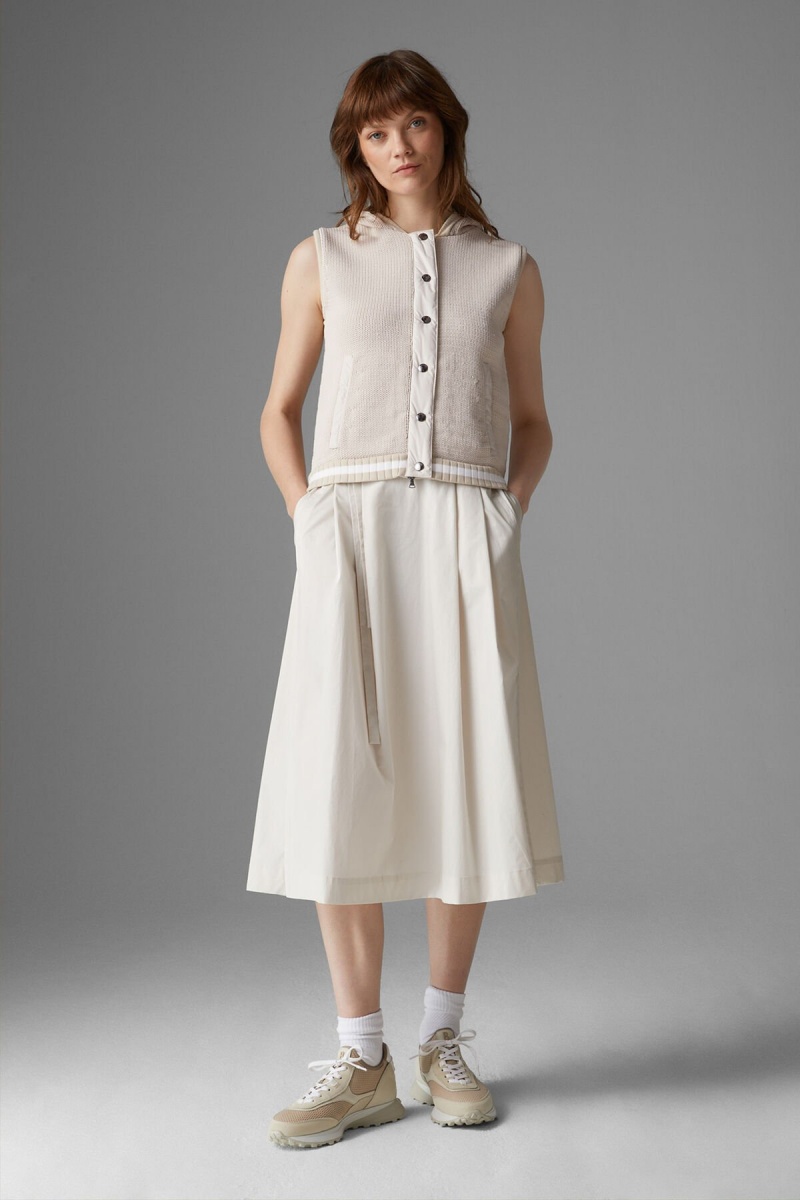 BOGNER Sport Maxima Gestrickt Waistcoat Sand | QBYFU-0158
