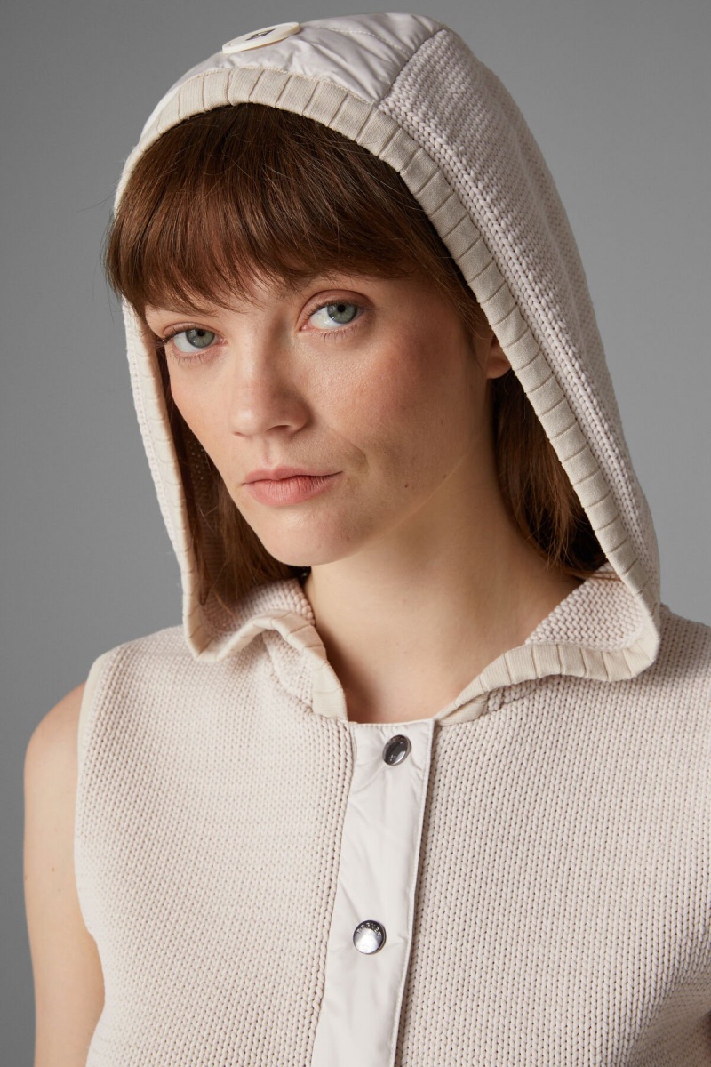 BOGNER Sport Maxima Gestrickt Waistcoat Sand | QBYFU-0158