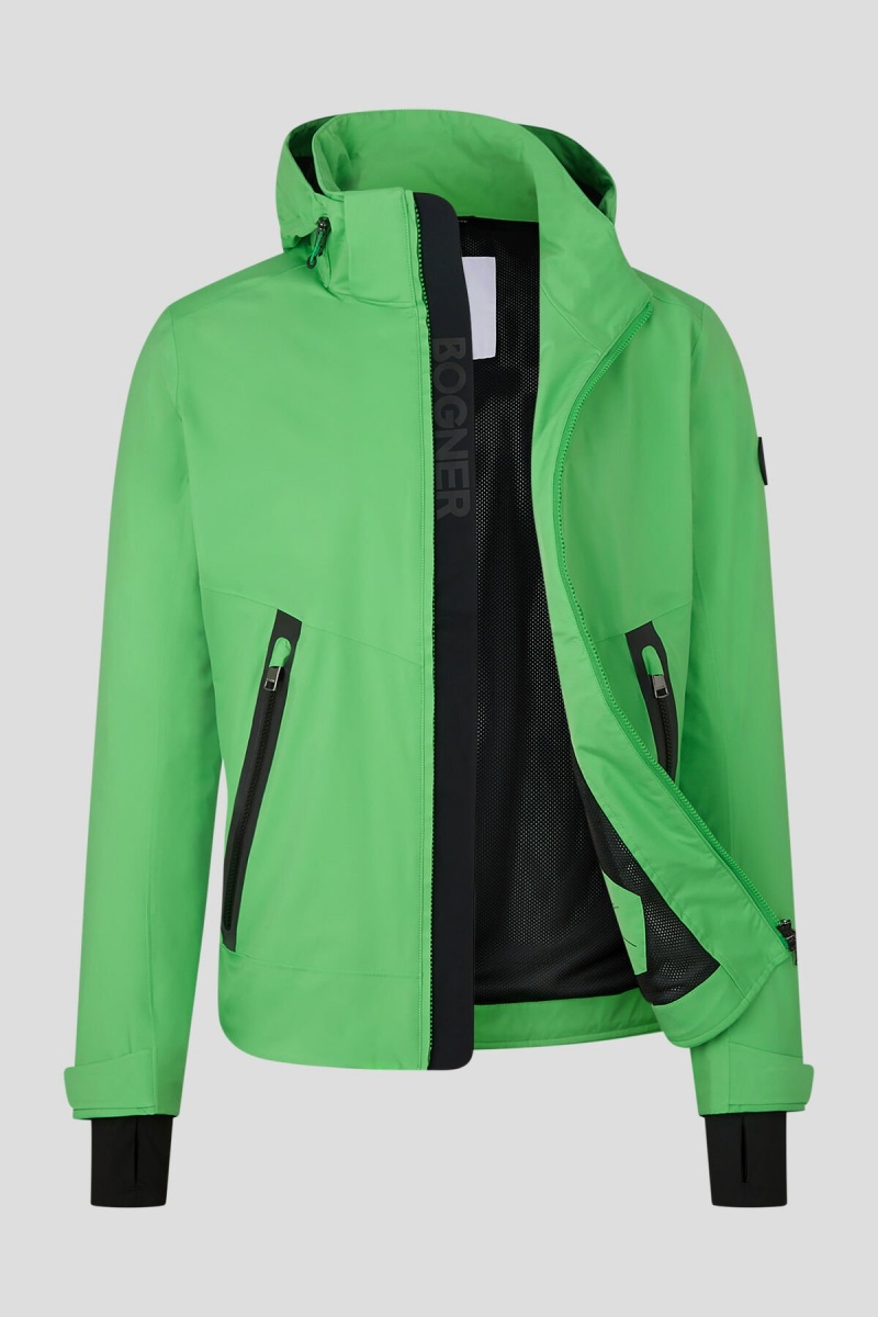 BOGNER Sport Thamir Functional Jacket Grün Schwarz | USNFV-1594