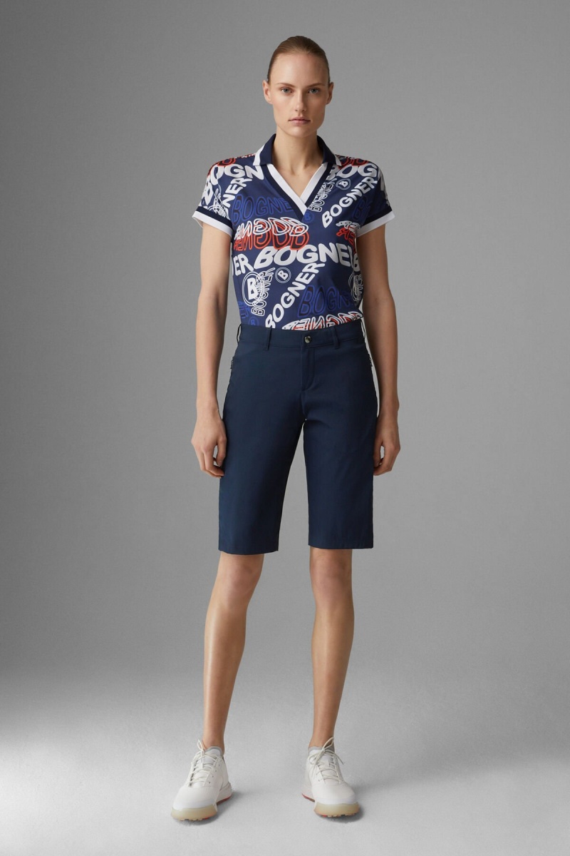 BOGNER Sport Zima Functional Shorts Navy Blau | FHKXO-0685